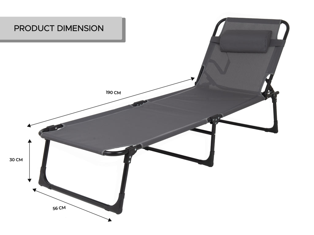 Amanka folding sun discount lounger