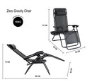 Straame Zero Gravity Chair | Set of 2 | Heavy Duty Textoline