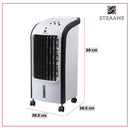 Straame Portable Air Cooler with Humidifier Function, 4L Water Tank, Advanced Cooling System with Ice Pack